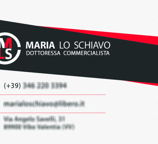 Business card Dott.ssa Maria Lo Schiavo