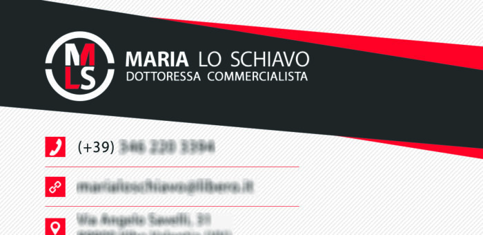 Business card Dott.ssa Maria Lo Schiavo