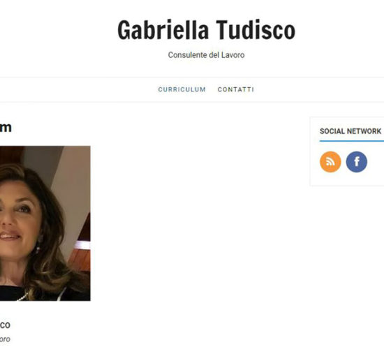Curriculum vitae online Gabriella Tudisco
